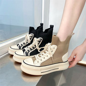 Ženske ležerne visoke tenisice s ravnim potplatom