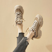 Γυναικεία sneakers με πλέγμα και στάμπα