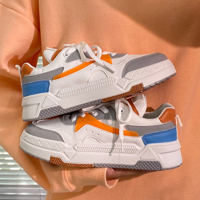 Női alkalmi fűzős tornacipő egyenes talppal