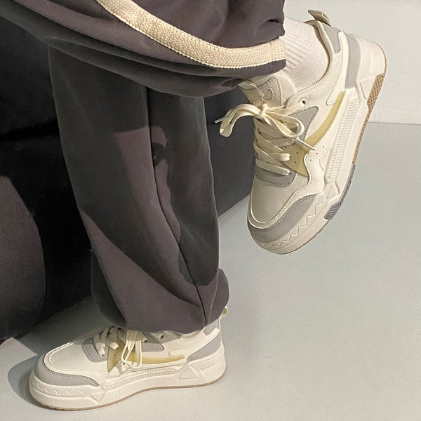 Női alkalmi fűzős tornacipő egyenes talppal