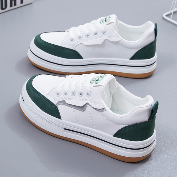 Kahes värvitoonis lameda tallaga naiste tossud