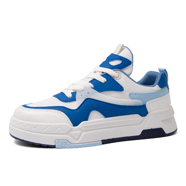 Moteriški sportiniai sportbačiai iš eko odos ir plokščio pado