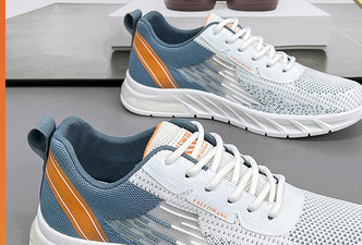 Ανδρικά αθλητικά παπούτσια που αναπνέουν με κορδόνια με τραχιά σόλα