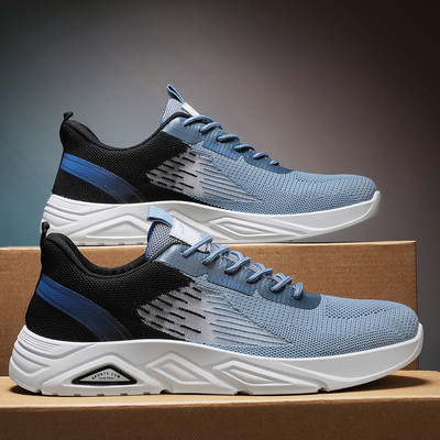 Ανδρικά αθλητικά παπούτσια που αναπνέουν με κορδόνια με τραχιά σόλα