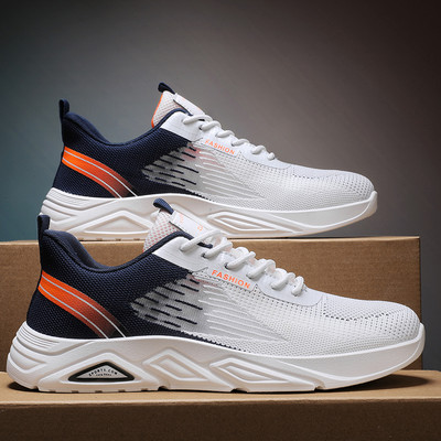 Ανδρικά αθλητικά παπούτσια που αναπνέουν με κορδόνια με τραχιά σόλα