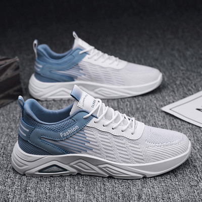 Ανδρικά αθλητικά παπούτσια που αναπνέουν με κορδόνια με τραχιά σόλα