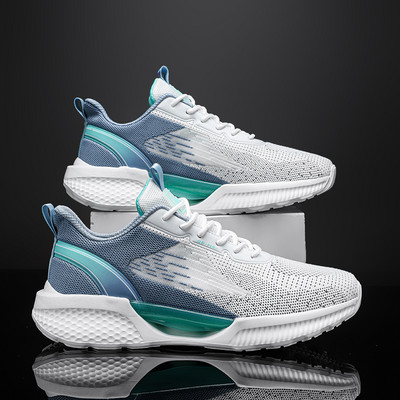 Ανδρικά αθλητικά παπούτσια που αναπνέουν με κορδόνια με τραχιά σόλα