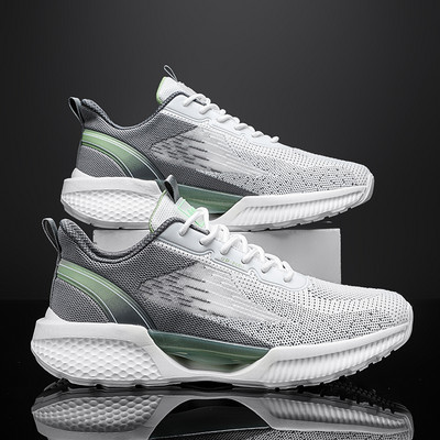 Ανδρικά αθλητικά παπούτσια που αναπνέουν με κορδόνια με τραχιά σόλα