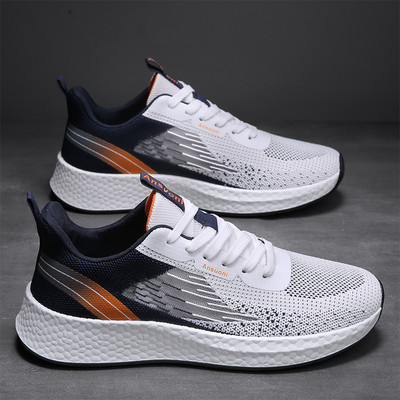 Ανδρικά αθλητικά παπούτσια που αναπνέουν με κορδόνια με τραχιά σόλα