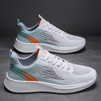 Ανδρικά αθλητικά παπούτσια που αναπνέουν με κορδόνια με τραχιά σόλα