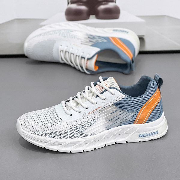 Ανδρικά αθλητικά παπούτσια που αναπνέουν με κορδόνια με τραχιά σόλα