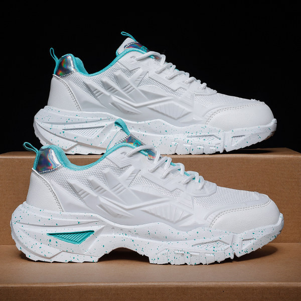 Šviečiantys vyriški sportbačiai su taškeliais ir dekoratyviniais elementais