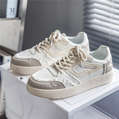 Férfi tornacipő fűzős és farmer elemekkel