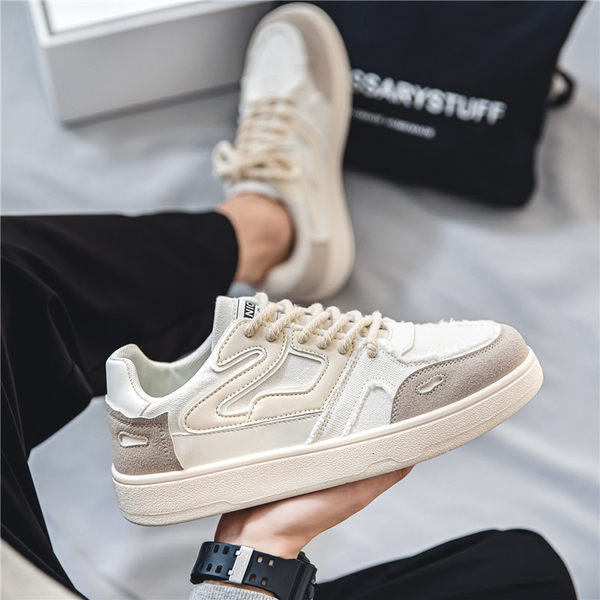 Férfi tornacipő fűzős és farmer elemekkel