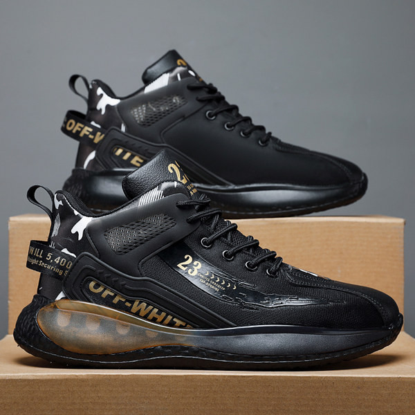 Vyriški sportbačiai su užrašu ir dekoratyviniais elementais