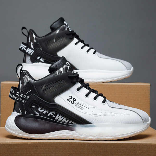 Vyriški sportbačiai su užrašu ir dekoratyviniais elementais