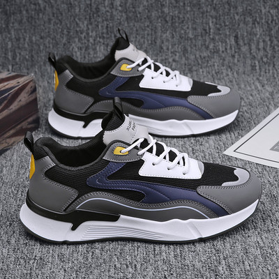 Kvėpuojantys vyriški sportbačiai su zomša ir tinkleliu