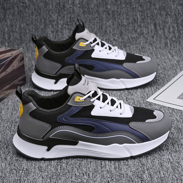 Kvėpuojantys vyriški sportbačiai su zomša ir tinkleliu