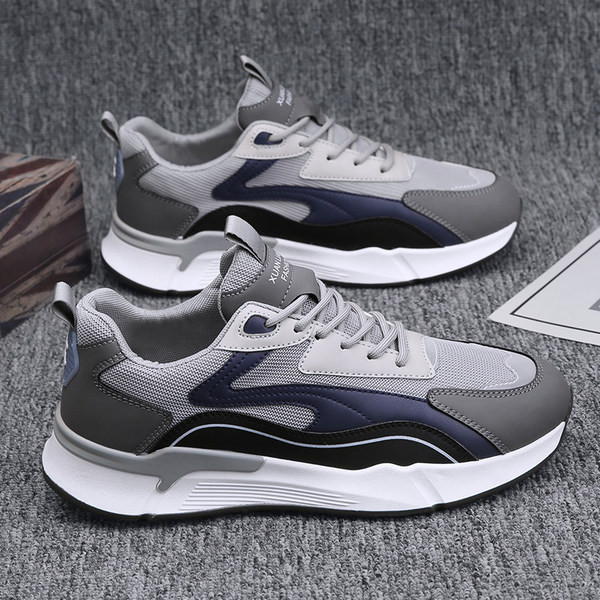 Kvėpuojantys vyriški sportbačiai su zomša ir tinkleliu