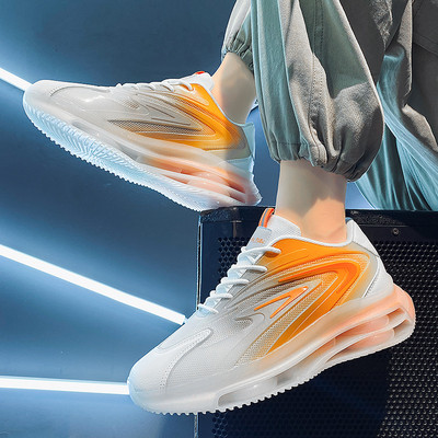 Vyriški sportbačiai su spalvotu padu ir dekoratyviniu užrašu