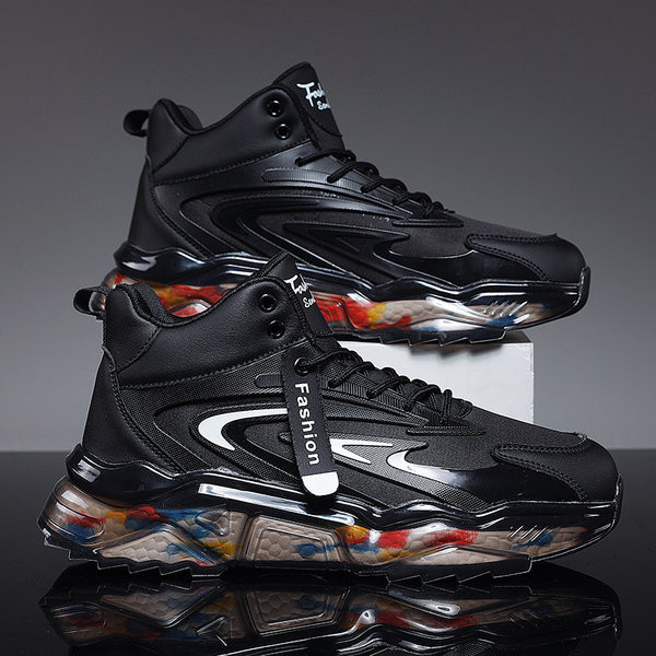 Vyriški sportbačiai su spalvotu padu ir dekoratyviniu užrašu