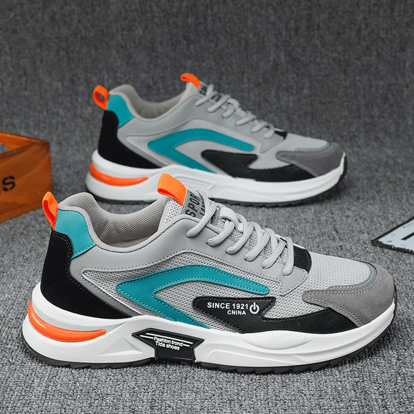 Nauji vyriški rudeniniai sportbačiai su spalvinga dekoracija