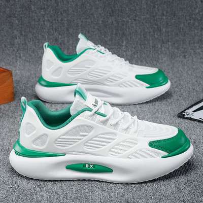 Πολύχρωμα ανδρικά sneakers στρογγυλεμένα και αναπνεύσιμα μοντέλο