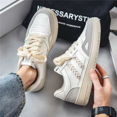 Vyriški sportbačiai su zomšiniu ir dekoratyviniu tinkleliu