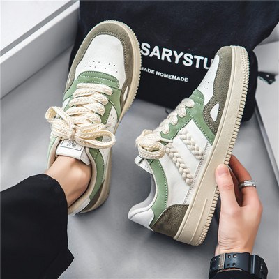 Vyriški sportbačiai su zomšiniu ir dekoratyviniu tinkleliu