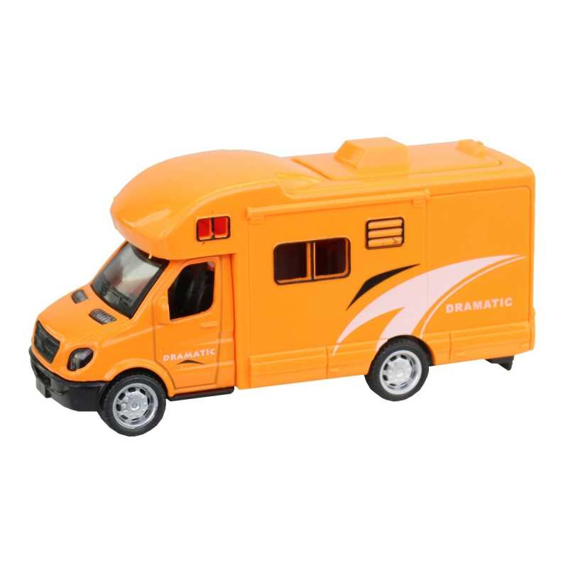 Играчка Кемпер, Метал/Пластмаса, Бял/оранжев, 10х3 см