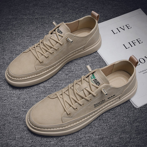 Erinevates värvitoonides nahast meeste tossud