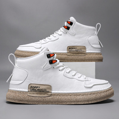 Új férfi bőr fűzős tornacipő