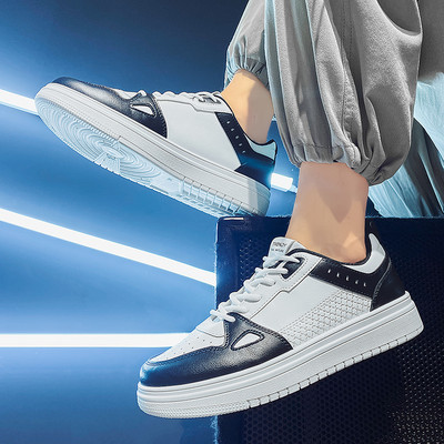 Vyriški eko odos sportbačiai plokščiu padu ir spalvingais elementais