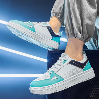 Vyriški eko odos sportbačiai plokščiu padu ir spalvingais elementais