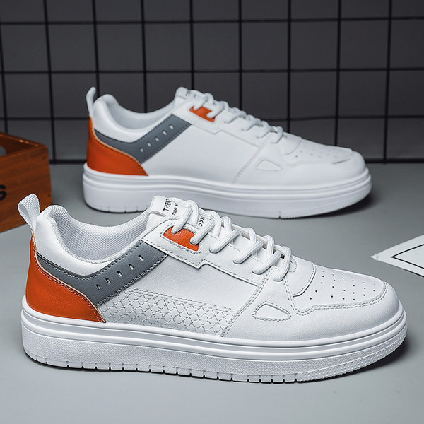 Vyriški eko odos sportbačiai plokščiu padu ir spalvingais elementais