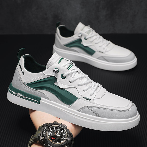 Dviejų spalvų vyriški sportbačiai tiesiu padu