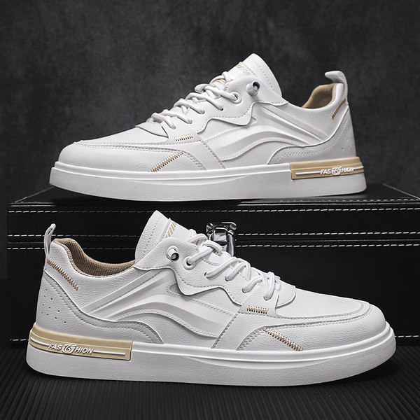 Dviejų spalvų vyriški sportbačiai tiesiu padu