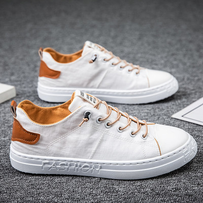 Ανδρικά sneakers με κορδόνια σε διάφορα χρώματα και επίπεδη σόλα