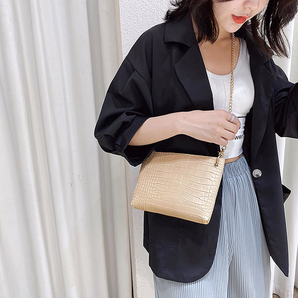 Eko odos sankabos krepšys su metaline grandine