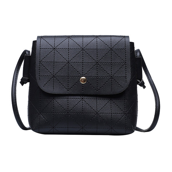 Mažas moteriškas dygsniuotos eko odos krepšys