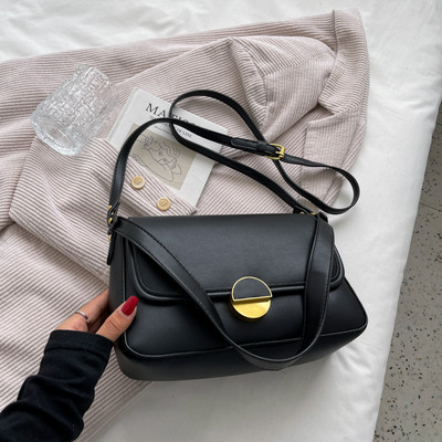 Uue mudeliga naiste nahast kott metallist lukuga