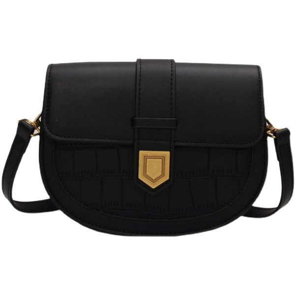 Γυναικεία casual τσάντα με μεταλλικό κούμπωμα