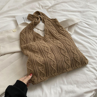 Koti tüüpi õhuke kootud käekott