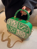 Moderni lagamino tipo rankinė su pečių grandinėle