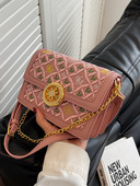 Moteriškas kvadratinis krepšys su siuvinėjimais ir dekoratyviniais akmenimis