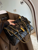 Casual četvrtasta torba od eko kože s metalnim lancem