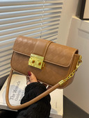 Dekoratiivsete kuldsete elementidega käekott