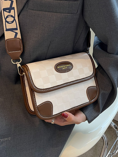  Γυναικεία τσάντα - μικρό τετράγωνο με φαρδύ χερούλι