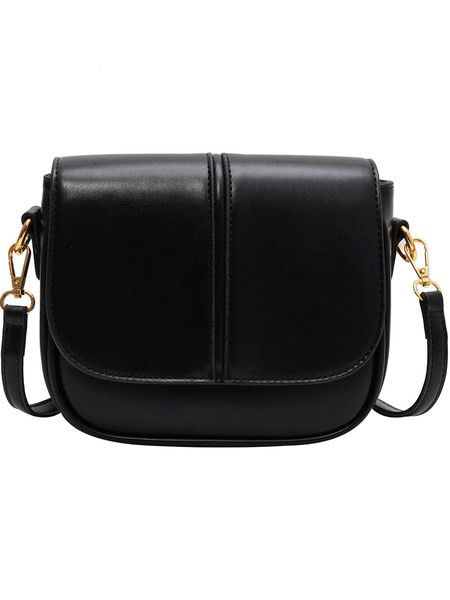 Τσάντα από καθαρό μοντέλο από οικολογικό δέρμα με μεταλλικό κούμπωμα