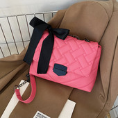 Új modell női bőr táska fém csattal